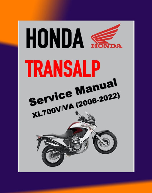 HONDA TRANSALP XL700V/VA 2008-2022 Full Manual Set – Repair & Maintenance Manual and Spare Parts Catalog and User Handbook