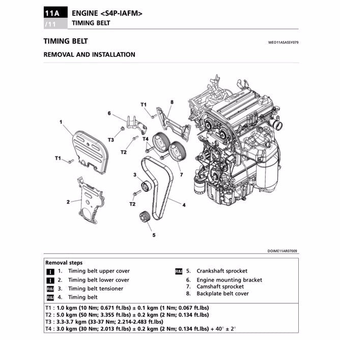 PROTON CAMPRO S4P IAFM ENGINE WORKSHOP MANUAL and AUTOMATIC TRANSMISSION F4A4A