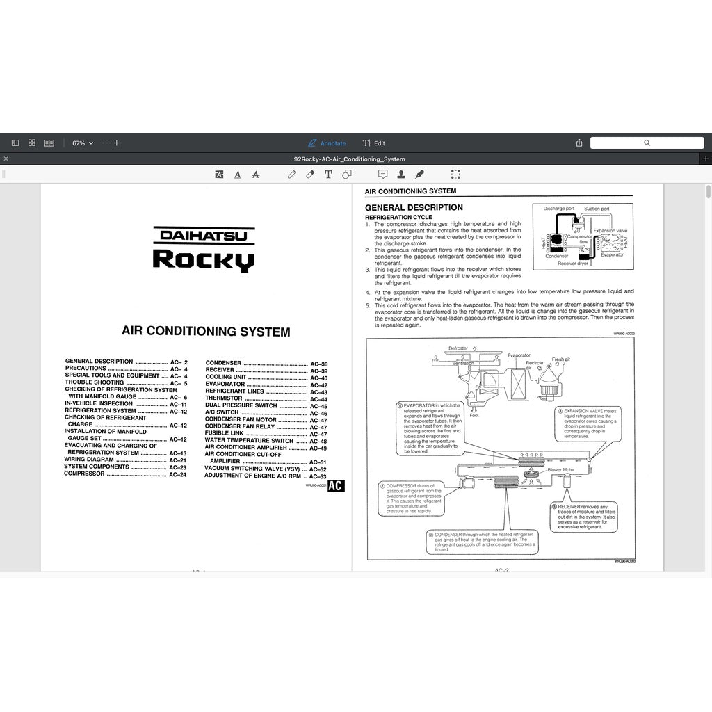 DAIHATSU FEROZA ROCKY F300 1990-2002 Full Manual Set – Repair & Maintenance Manual
