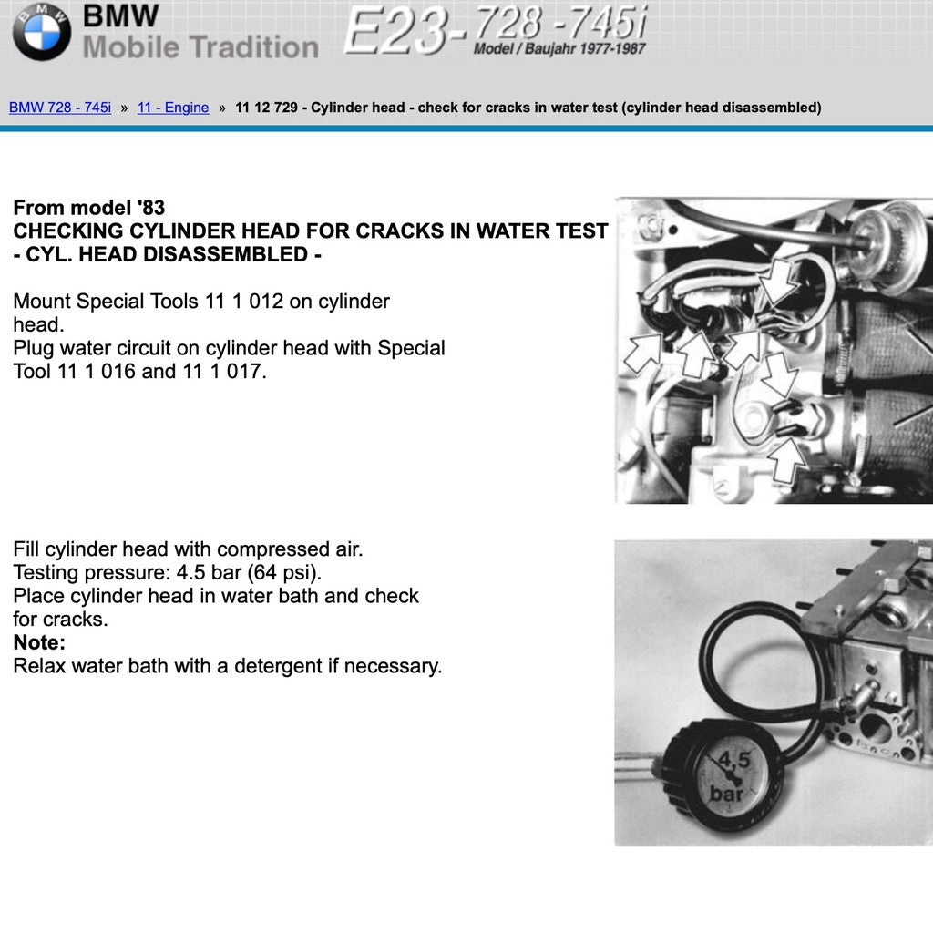 BMW 728-745i E23 1977-1986 Full Manual Set – FACTORY SERVICE REPAIR WORKSHOP MANUAL