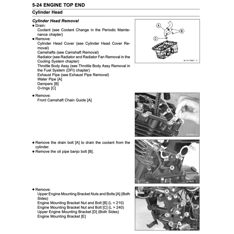 KAWASAKI NINJA 300 2013-2017 Full Manual Set – Repair & Maintenance Manual and Spare Parts Catalog and User Handbook