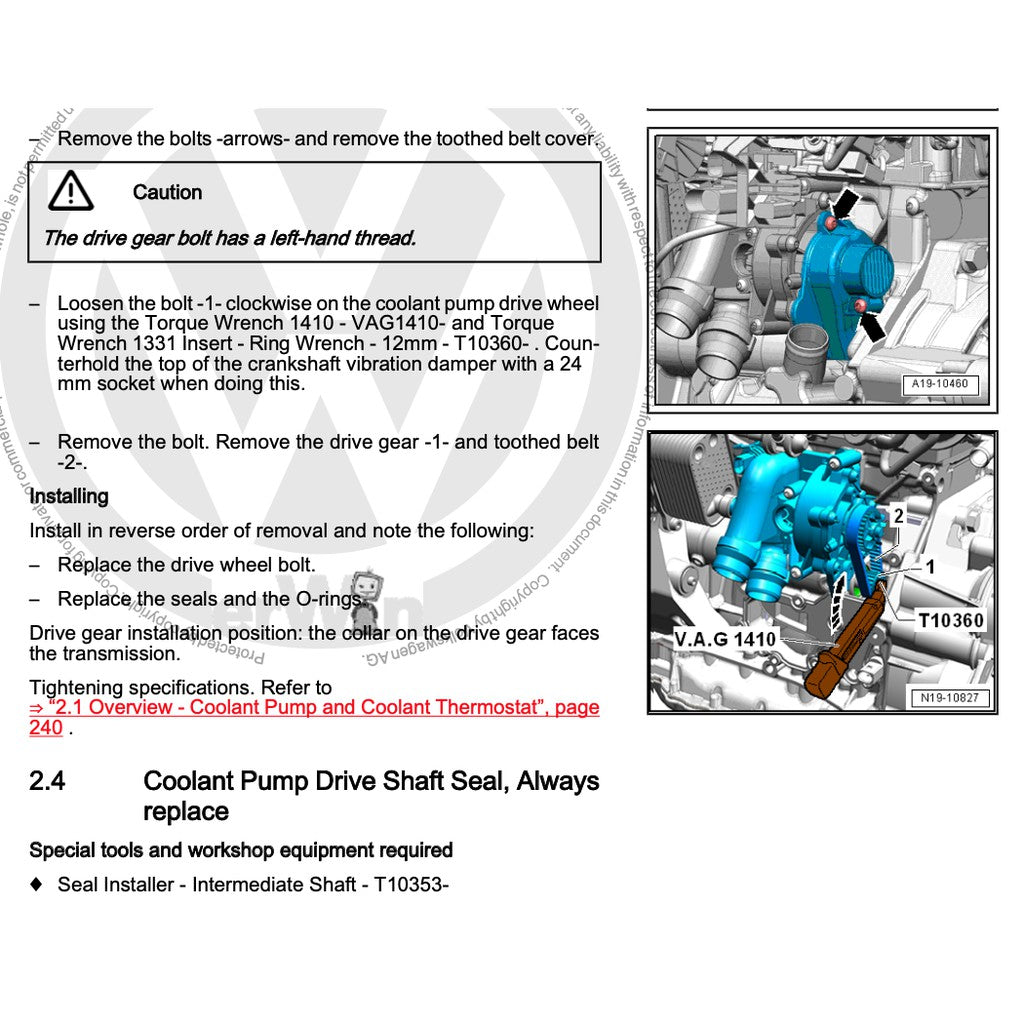 VW GOLF MK6 2009-2013 Full Manual Set – Repair & Maintenance Manual