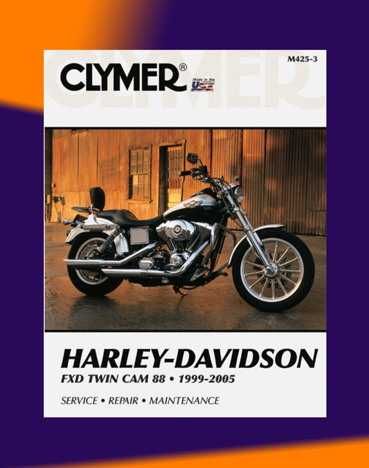 HARLEY DAVIDSON DYNA GLIDE FXD TWIN CAM 88 1999-2005 Full Manual Set – Repair & Maintenance Manual and Spare Parts Catalog - CLYMER
