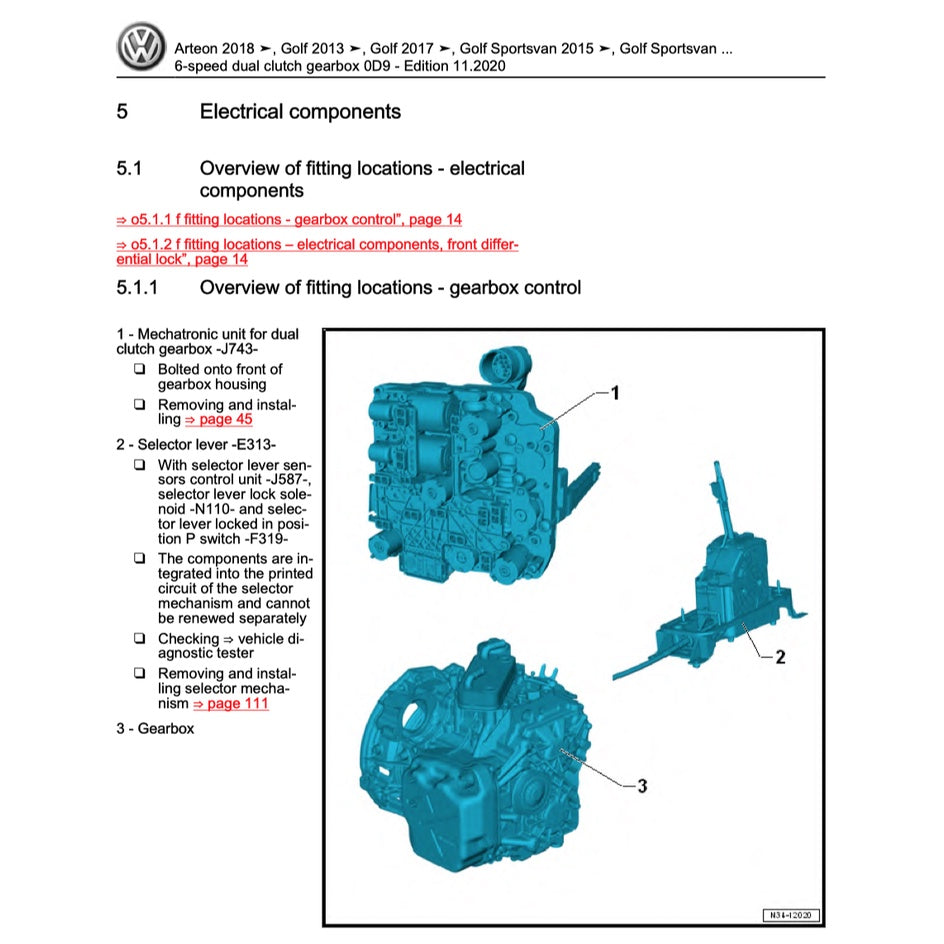 VW PASSAT B8 2015-2022 Full Manual Set – Repair & Maintenance Manual