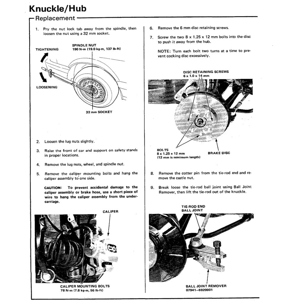 HONDA PRELUDE AB B1-6 BB 1982-1986 Full Manual Set – Repair & Maintenance Manual