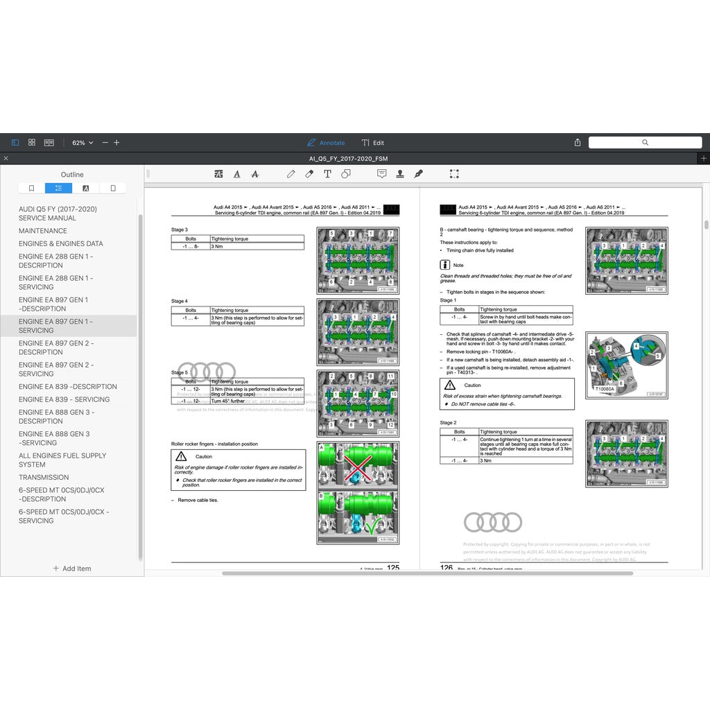 AUDI Q5 FY /80A 2018-2023 Full Manual Set – Repair & Maintenance Manual