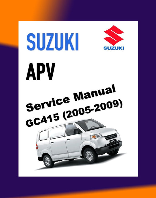 SUZUKI APV 2005-2009 Full Manual Set – Repair & Maintenance Manual - BAHASA INDO VERSION