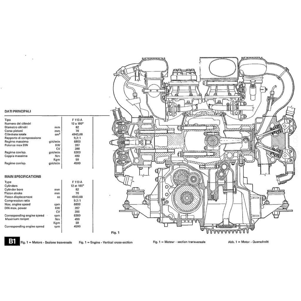 FERRARI TESTAROSSA F110 1984-1991 Full Manual Set – Repair & Maintenance Manual and Spare Parts Catalog