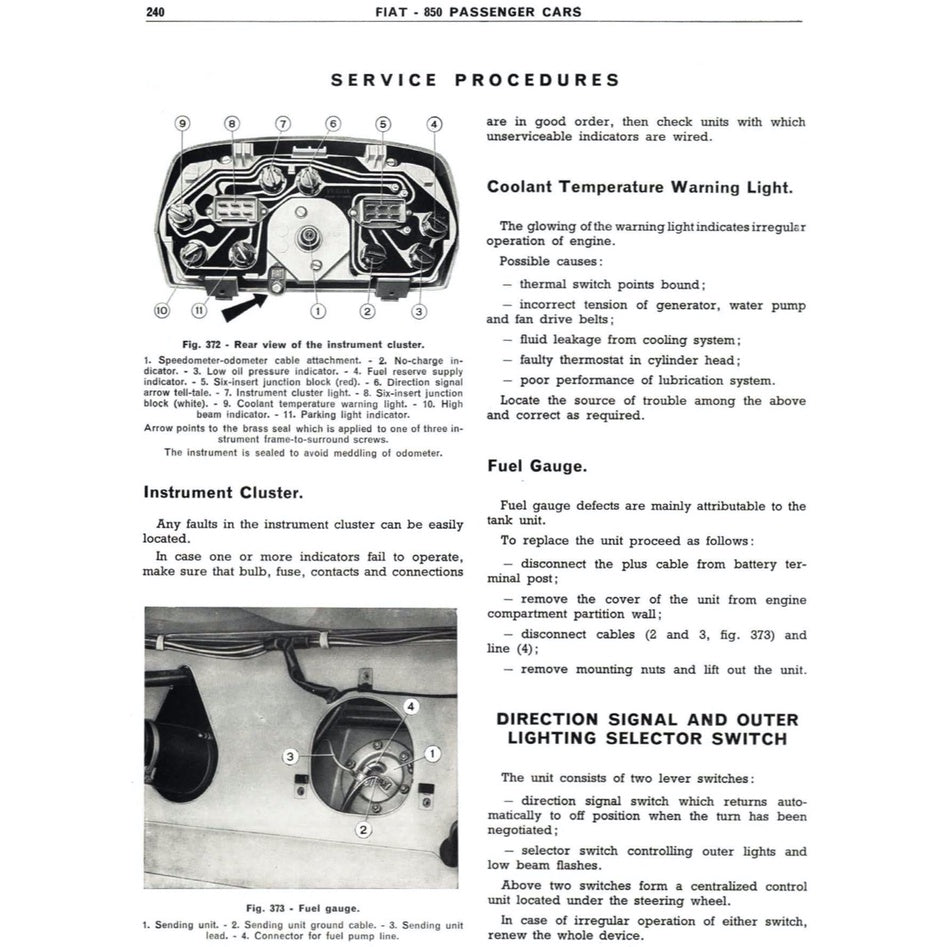 FIAT 850 100 B/C/G 1964-1973 Full Manual Set – Repair & Maintenance Manual and User Handbook