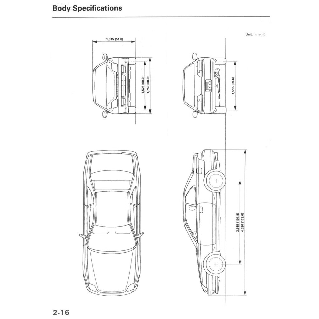 HONDA PRELUDE BB5-9 1997-2001 Full Manual Set – Repair & Maintenance Manual