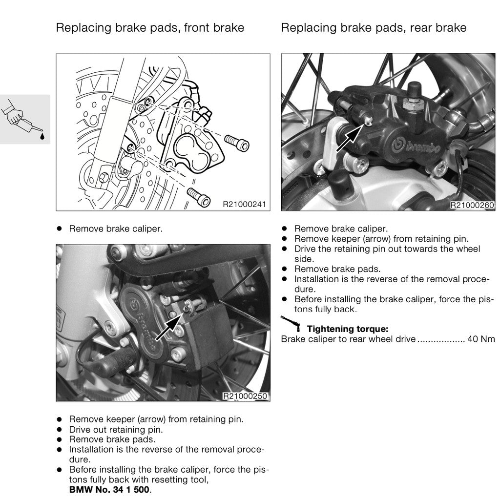 BMW R1150 GS 1999-2004 Full Manual Set – SERVICE REPAIR MANUAL and OWNER's MANUAL