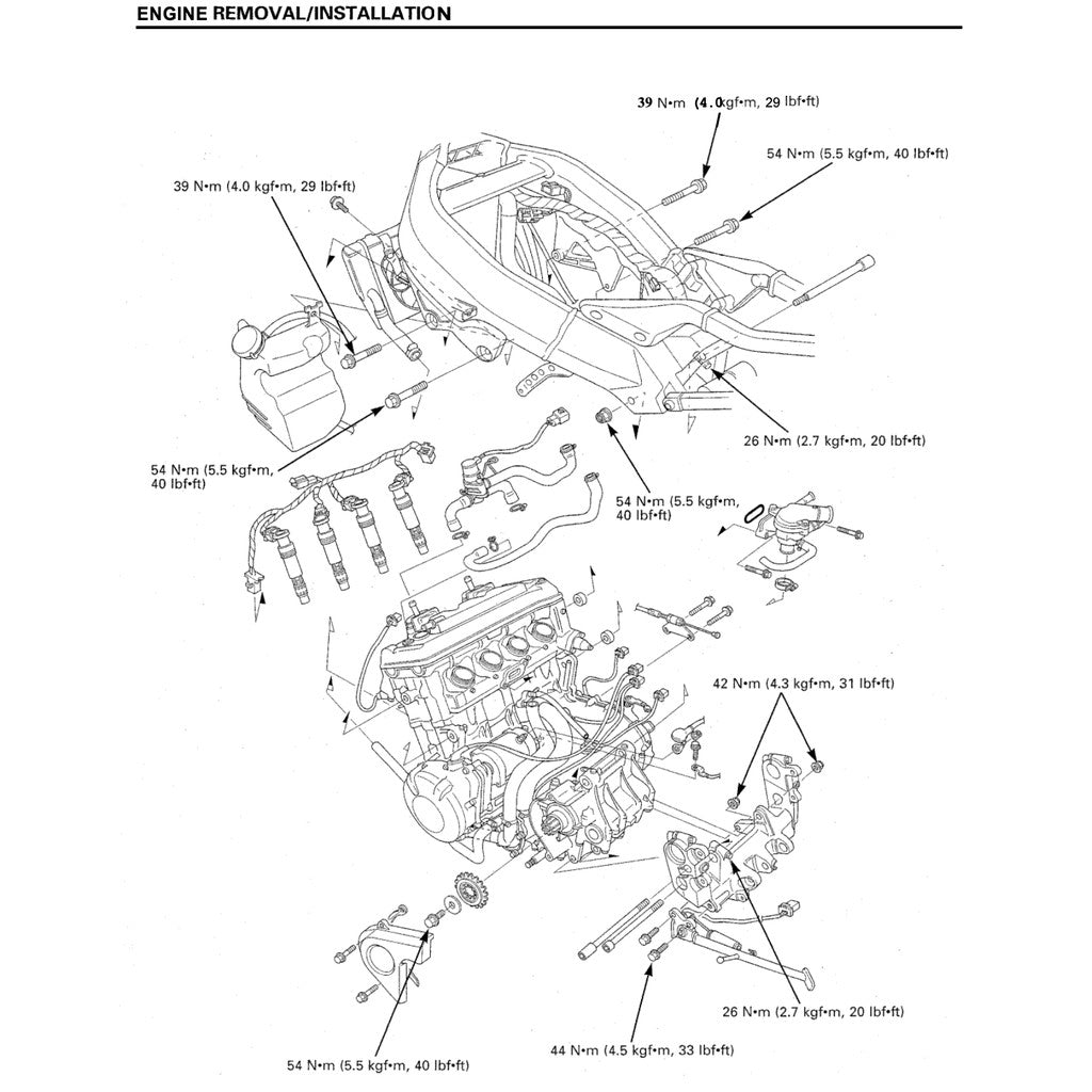 HONDA CBR954RR FIREBLADE 2002-2003 Full Manual Set – SERVICE REPAIR MANUAL and Spare Parts Catalog and User Handbook