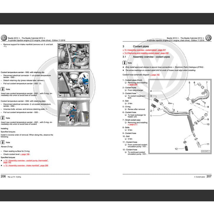 VW NEW BEETLE A5 2012-2019 Full Manual Set – FACTORY Repair & Maintenance Manual