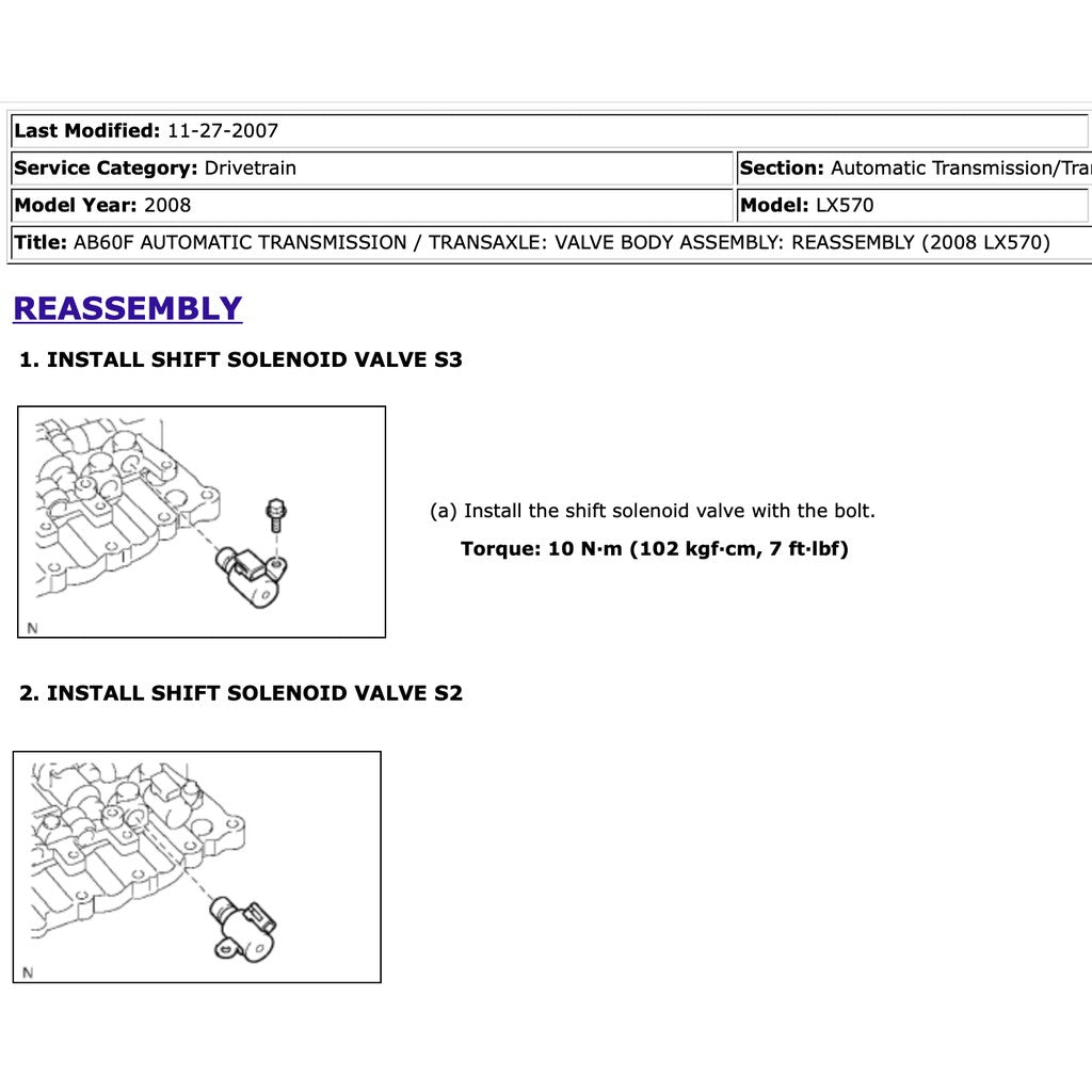 LEXUS LX 570 2008-2015 Full Manual Set – Repair & Maintenance Manual