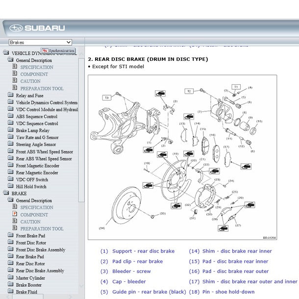 SUBARU LEVORG 2015-2020 Full Manual Set – Repair & Maintenance Manual