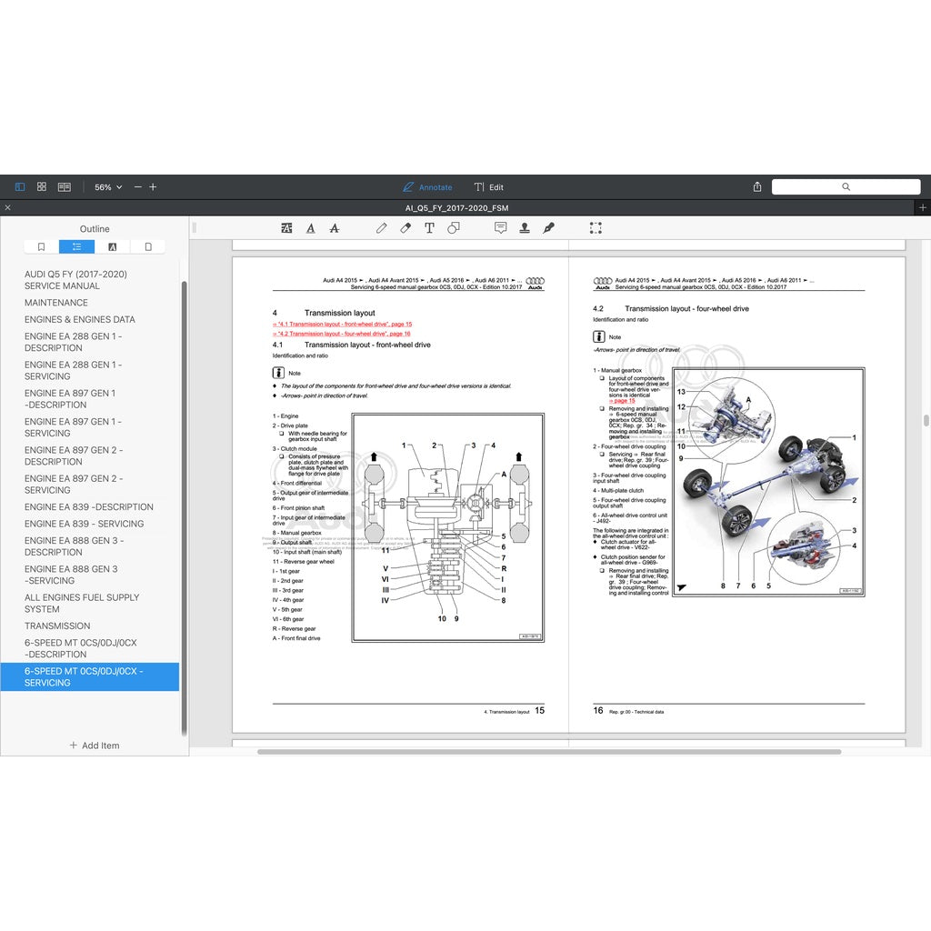 AUDI Q5 FY /80A 2018-2023 Full Manual Set – Repair & Maintenance Manual