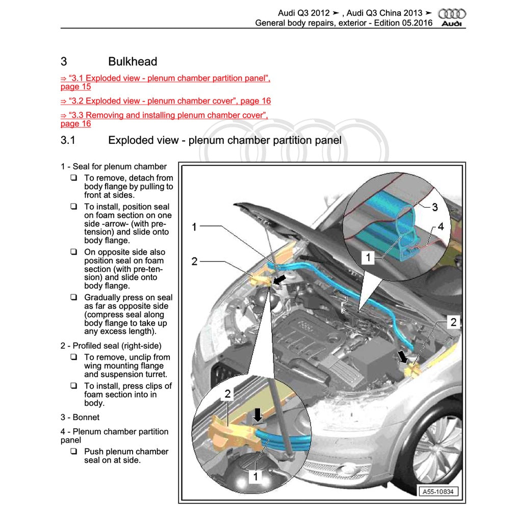 AUDI Q3 8U 2011-2018 Full Manual Set – Repair & Maintenance Manual