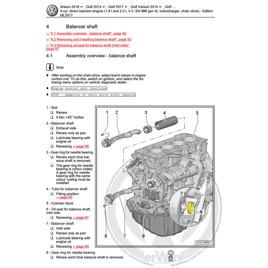 VW TIGUAN II AD/BW 2016+ Full Manual Set – Repair & Maintenance Manual