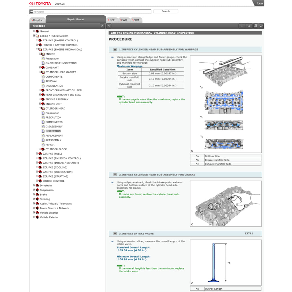 TOYOTA PRIUS ZVW50 2015-2022 Full Manual Set – ONLINE Repair & Maintenance Manual