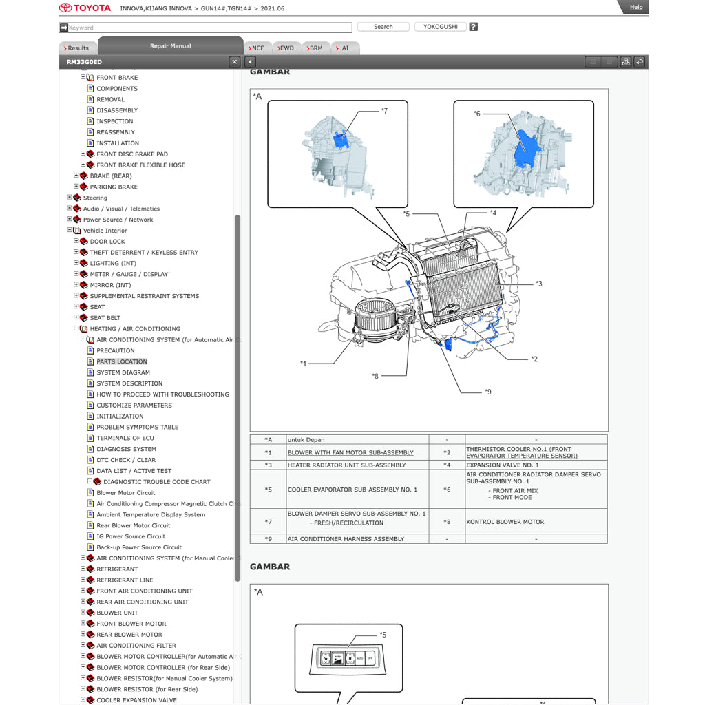 TOYOTA INNOVA KIJANG TGN/GUN140 2015-2023 Full Manual Set – ONLINE Repair & Maintenance Manual