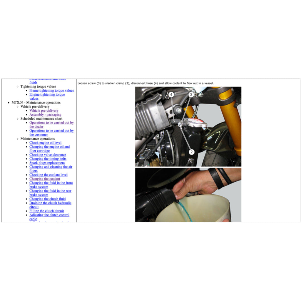 DUCATI MULTISTRADA 1200S 2013-2014 Full Manual Set – Repair & Maintenance Manual and Spare Parts Catalog and User Handbook