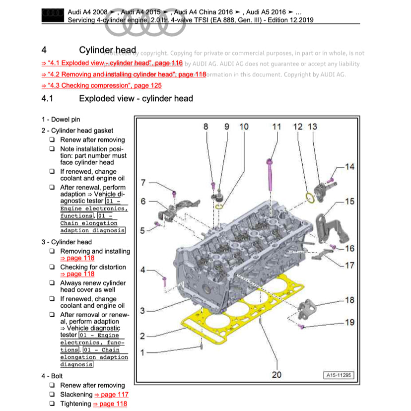 Audi Q5 8R 2008-2017 Full Manual Set – FACTORY Repair & Maintenance Manual