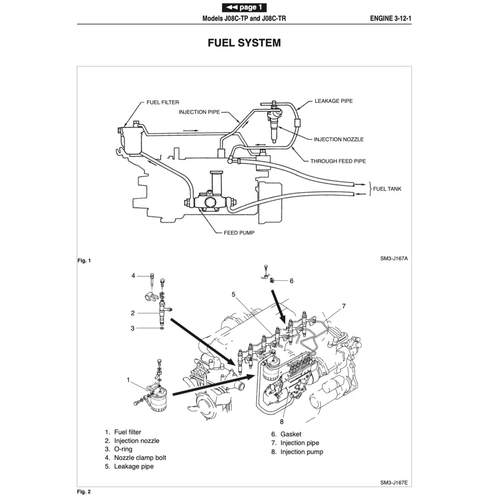 HINO ENGINE J08C-TP/TR WORKSHOP SERVICE REPAIR MANUAL