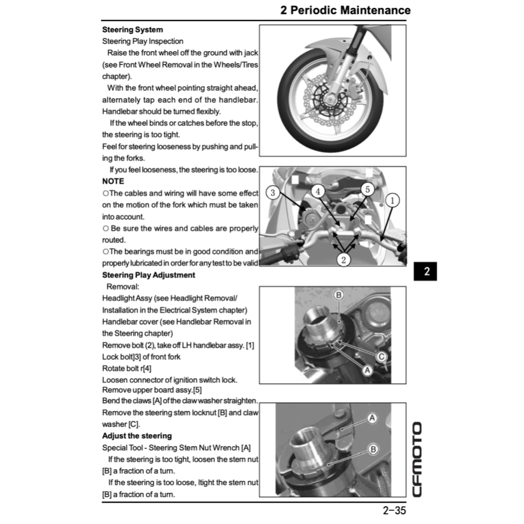 CFMOTO 650MT CF650-3/3C/3F 2017-2024 Full Manual Set – Repair & Maintenance Manual and Spare Parts Catalog and User Handbook