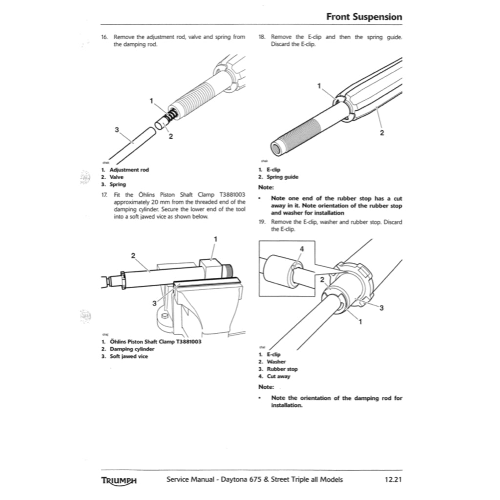 TRIUMPH STREET TRIPLE/DAYTONA 675 R 2009-2012 Full Manual Set – Repair & Maintenance Manual and User Handbook