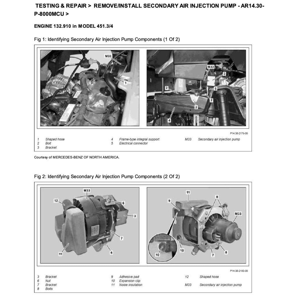 SMART FORTWO W451 2007-2014 Full Manual Set – Repair & Maintenance Manual