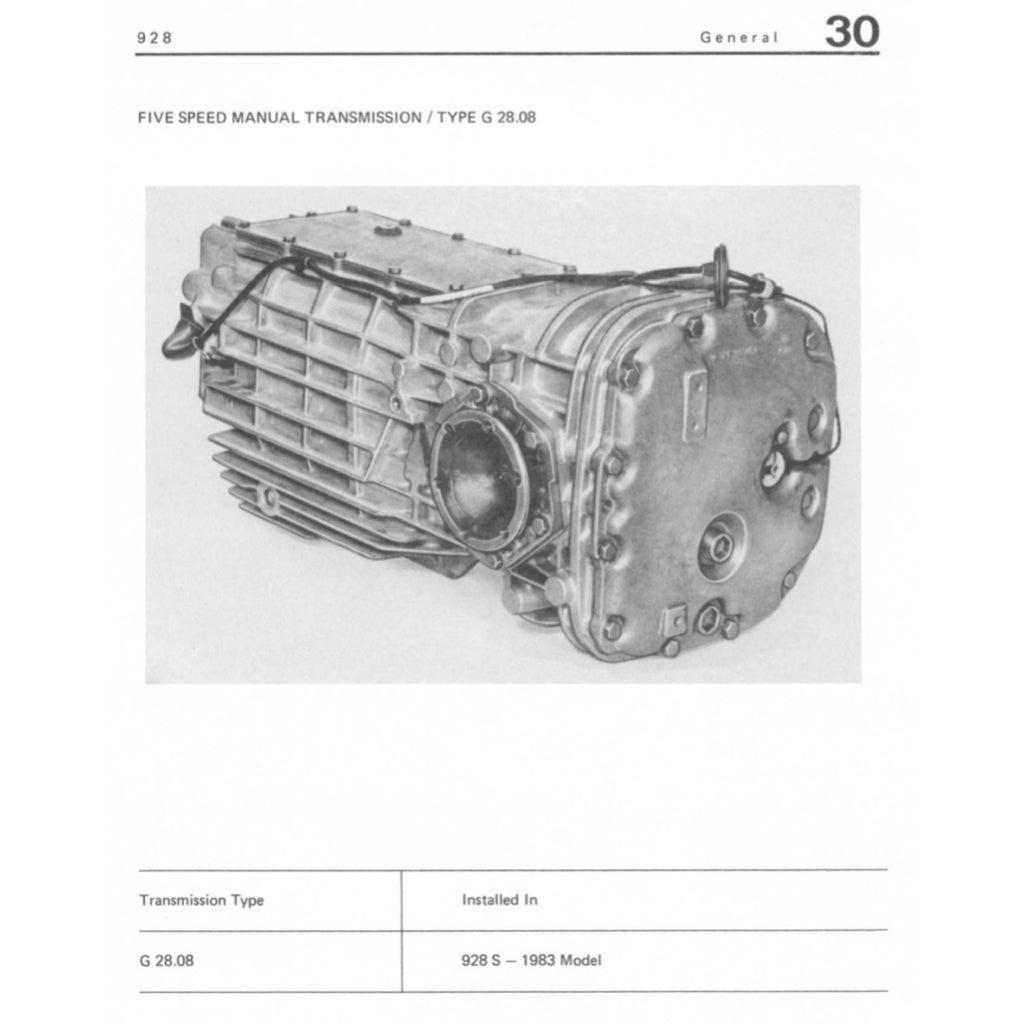 PORSCHE 928 1977-1995 Full Manual Set – Repair & Maintenance Manual and Spare Parts Catalog