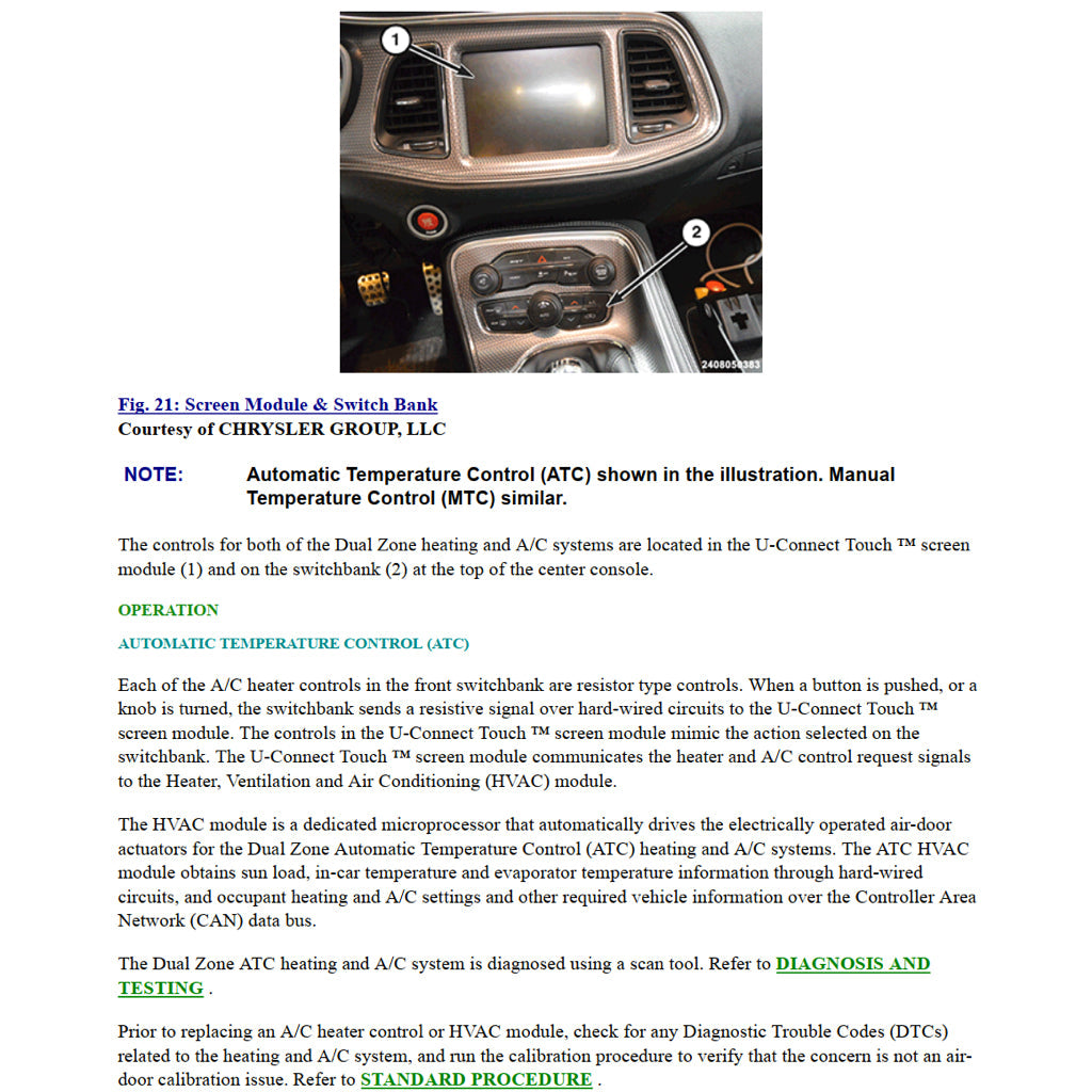 DODGE CHALLENGER III 2008-2020 Full Manual Set – Repair & Maintenance Manual