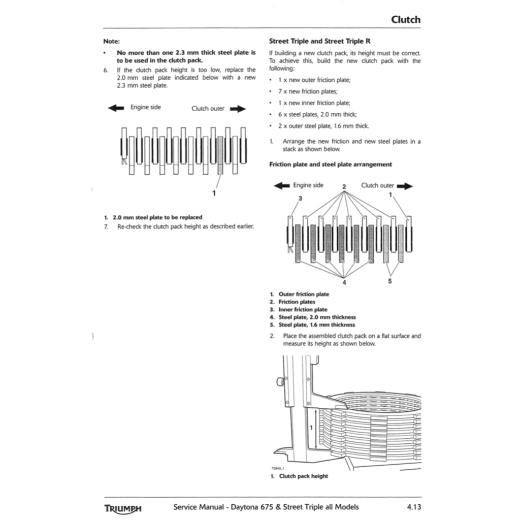 TRIUMPH STREET TRIPLE/DAYTONA 675 R 2009-2012 Full Manual Set – Repair & Maintenance Manual and User Handbook