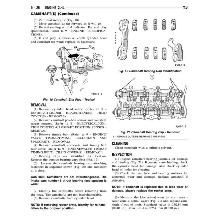 JEEP WRANGLER TJ 1996-2006 Full Manual Set – Repair & Maintenance Manual and Spare Parts Catalog