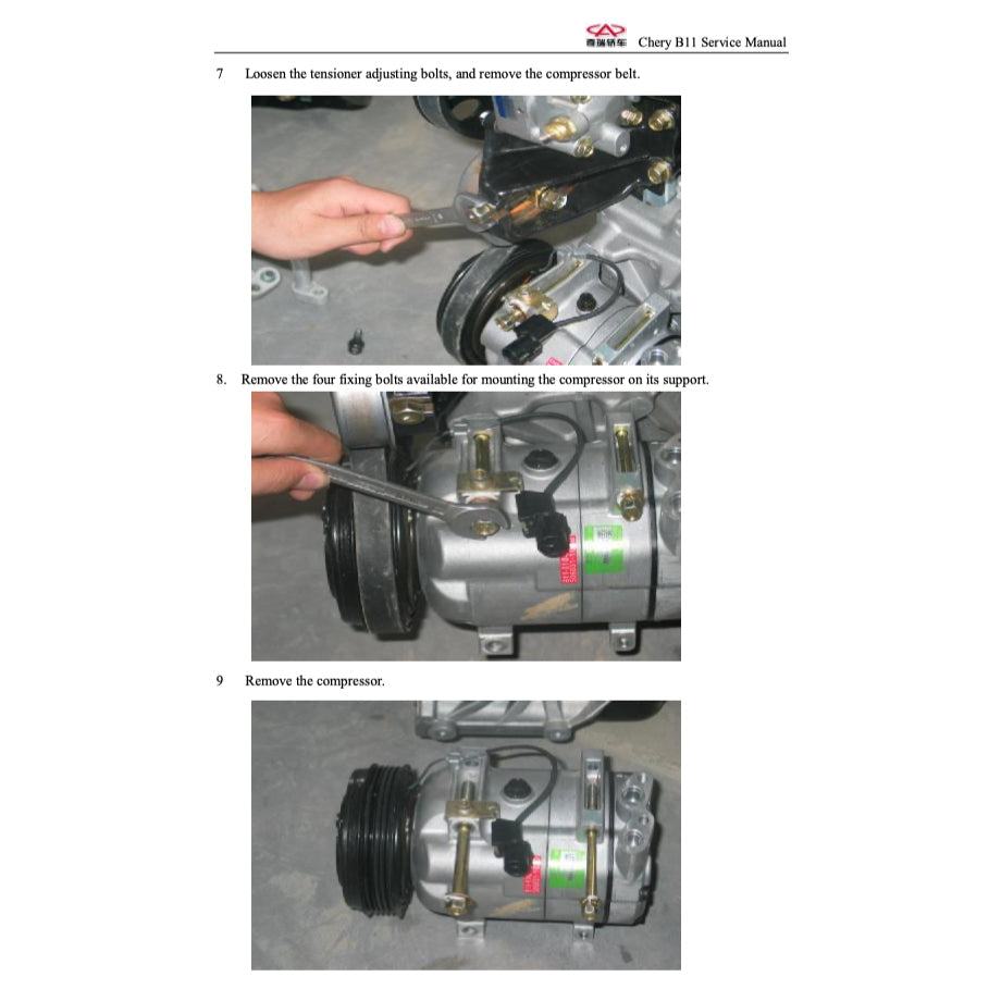 CHERY EASTAR B11 2004-2011 Full Manual Set – Repair & Maintenance Manual