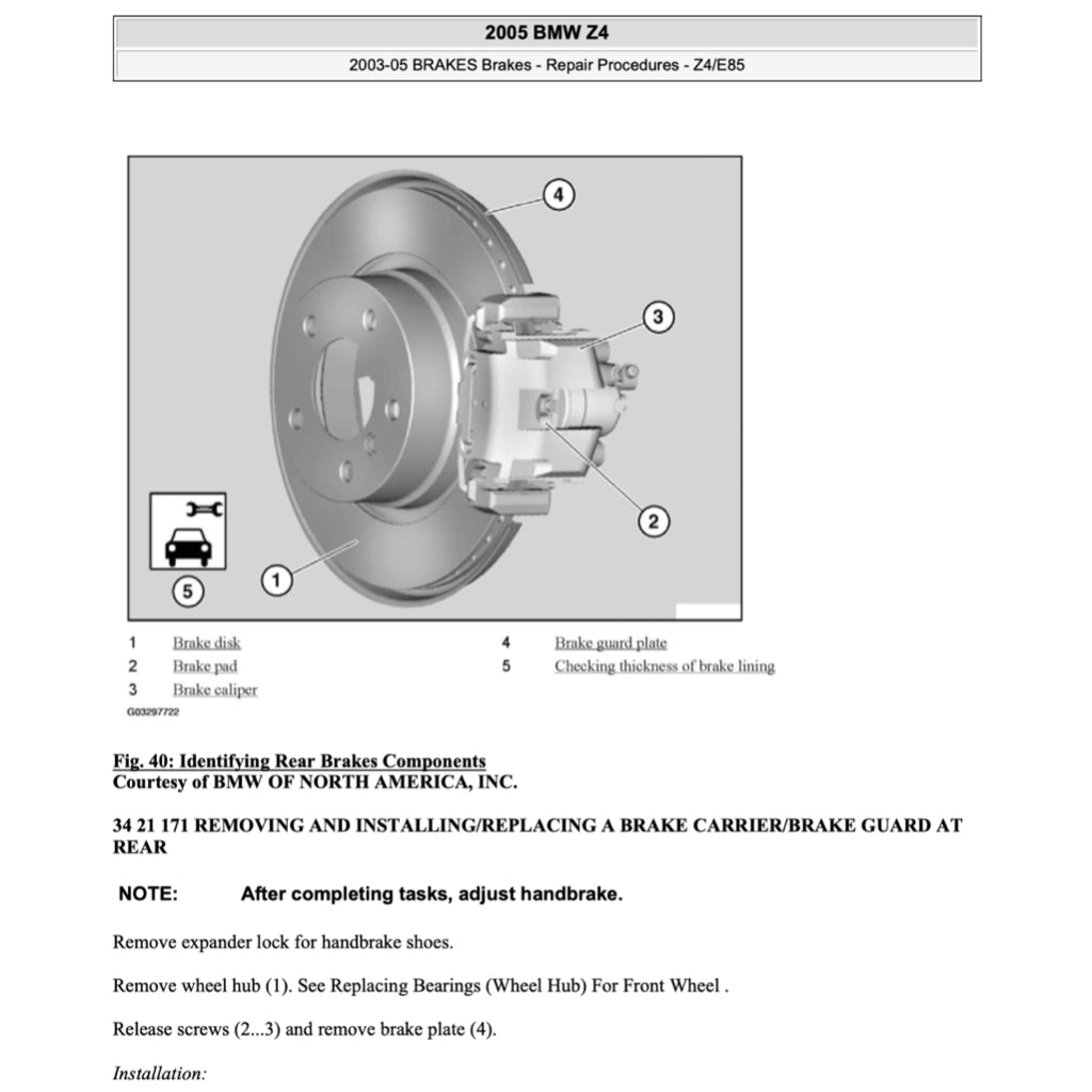 BMW Z4 E85/E86 2002-2008 Full Manual Set – Repair & Maintenance Manual