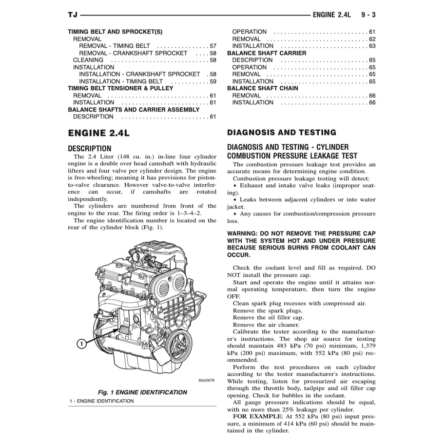 JEEP WRANGLER TJ 1996-2006 Full Manual Set – Repair & Maintenance Manual and Spare Parts Catalog