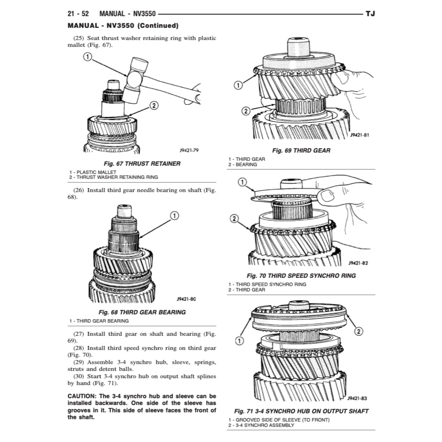 JEEP WRANGLER TJ 1996-2006 Full Manual Set – Repair & Maintenance Manual and Spare Parts Catalog