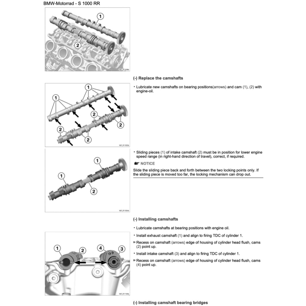 BMW S1000RR K67 2019-2022 Full Manual Set – Repair & Maintenance Manual and User Handbook