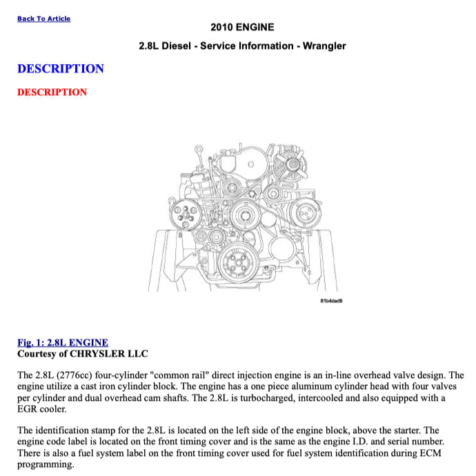 JEEP WRANGLER JK 2007-2017 Full Manual Set – Repair & Maintenance Manual and Spare Parts Catalog