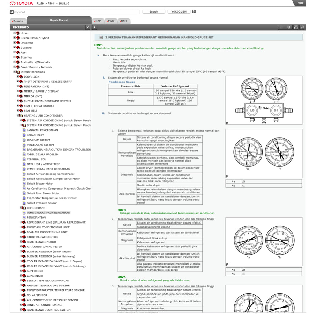 TOYOTA RUSH 2017-2023 Full Manual Set – ONLINE Repair & Maintenance Manual