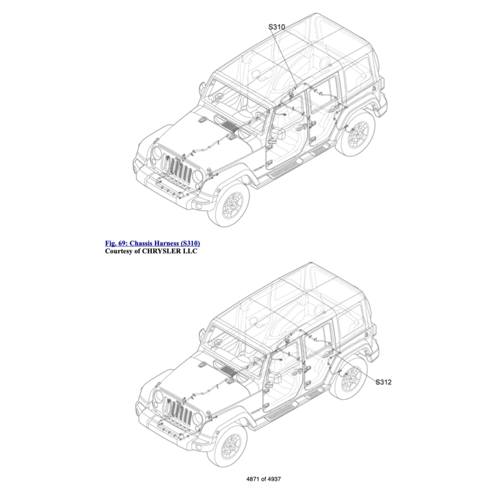 JEEP WRANGLER JK 2007-2017 Full Manual Set – Repair & Maintenance Manual and Spare Parts Catalog