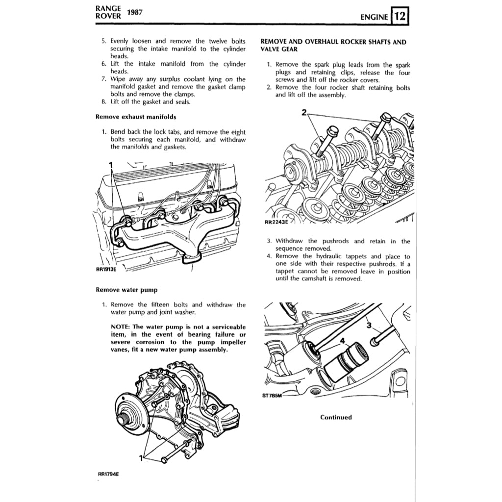 RANGE ROVER CLASSIC 1987-1994 Full Manual Set – Repair & Maintenance Manual