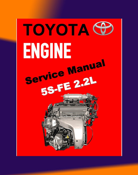 TOYOTA ENGINE 5S-FE SERVICE REPAIR WORKSHOP MANUAL