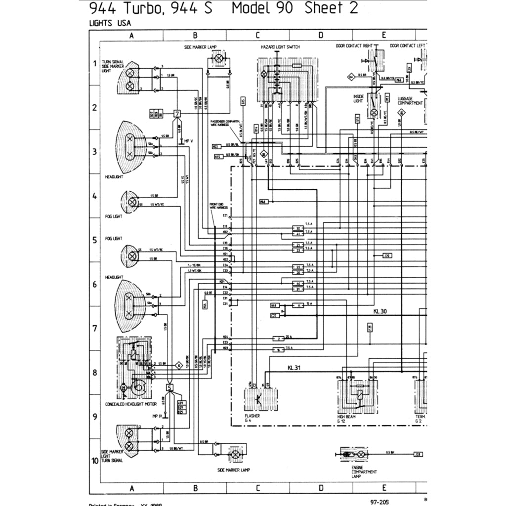 PORSCHE 944 1982-1991 Full Manual Set – Repair & Maintenance Manual and Spare Parts Catalog
