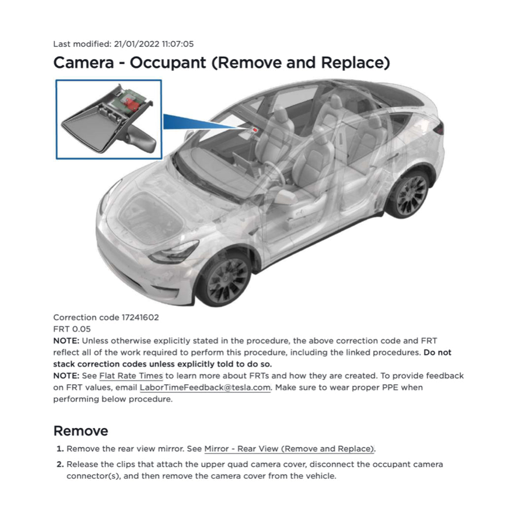 TESLA MODEL Y 2020+ Full Manual Set – Repair & Maintenance Manual