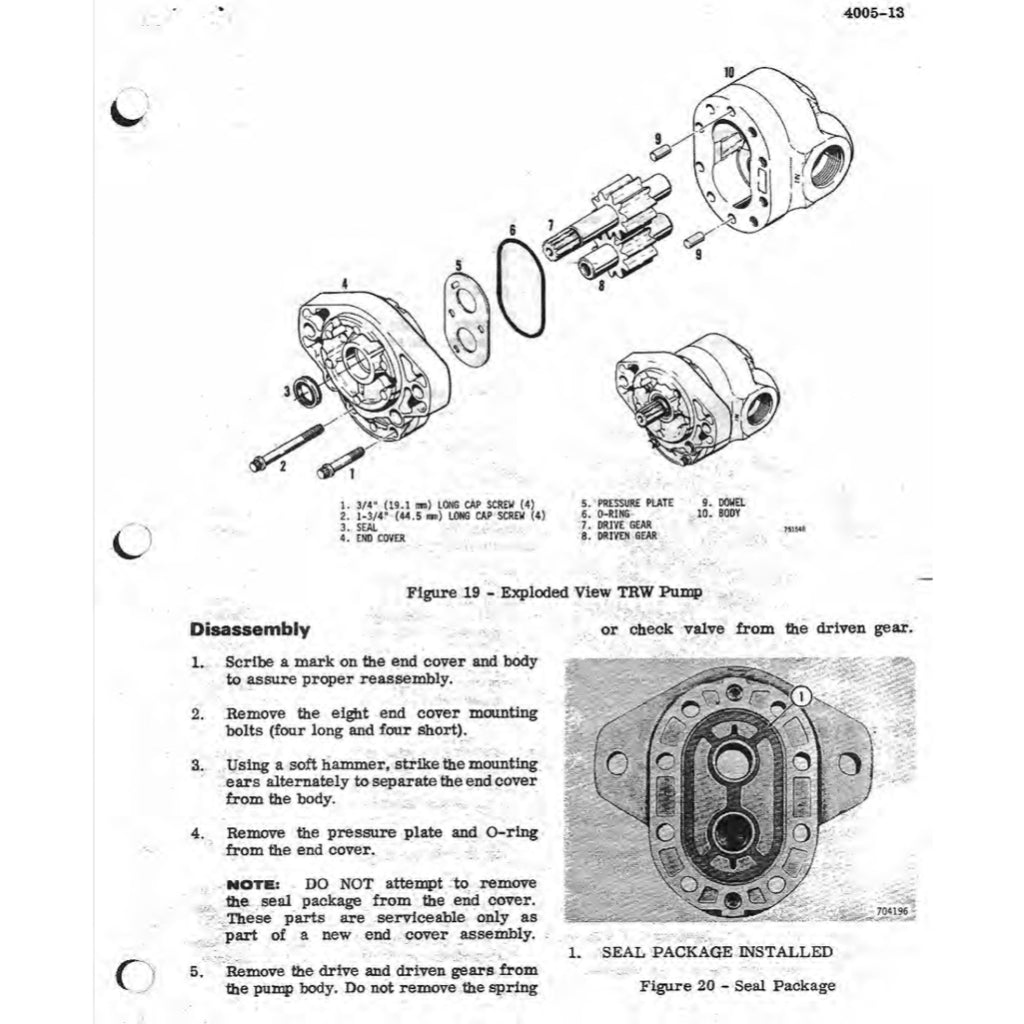 CASE 580C LOADER BACKOE Workshop Repair Manualand Parts Book