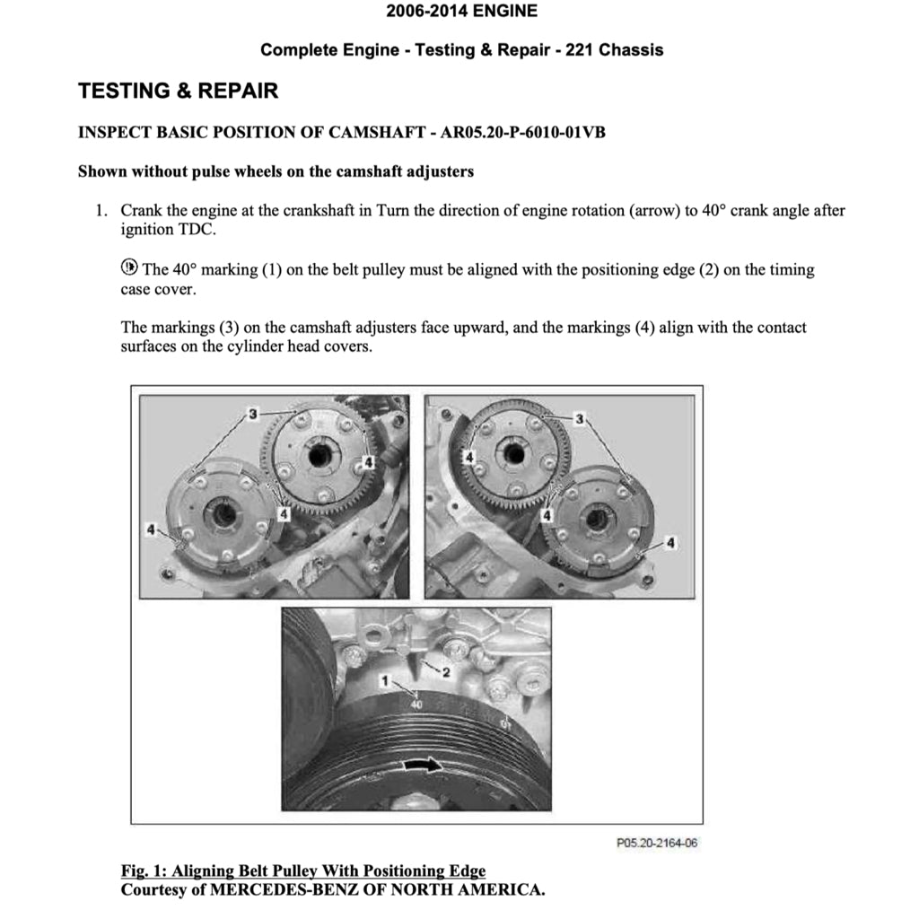 MERCEDES-BENZ W221 2006-2013 Full Manual Set – Repair & Maintenance Manual