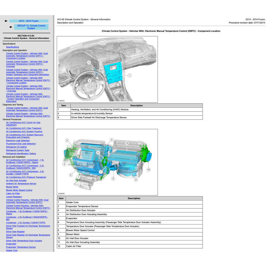 FORD MONDEO MK5 2014-2021 Full Manual Set – Repair & Maintenance Manual