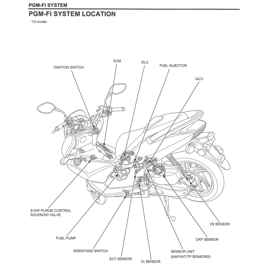 HONDA PCX150 V2 2013-2018 Full Manual Set – Repair & Maintenance Manual and Spare Parts Catalog
